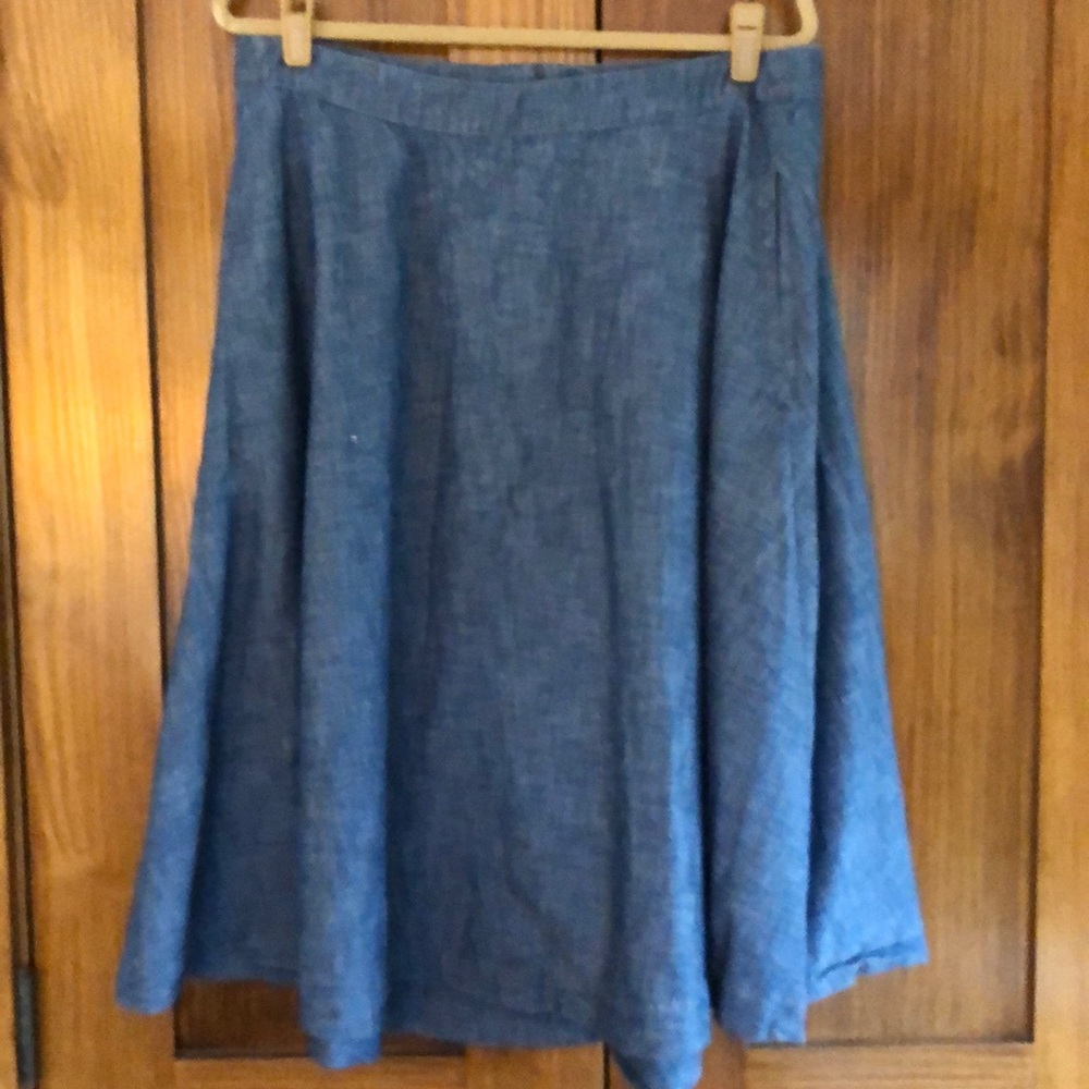 Lane Bryant lightweight denim circle skirt 16